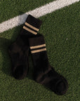 Perfect Crew Socks Stripe / Black Gold 2-pack