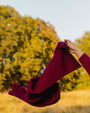 Merino Studio: Rib Scarf / Burgundy
