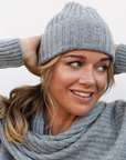 Merino Studio: Rib Beanie / Grå