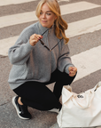 Merino Studio: Rib Bomber / Classic Grey