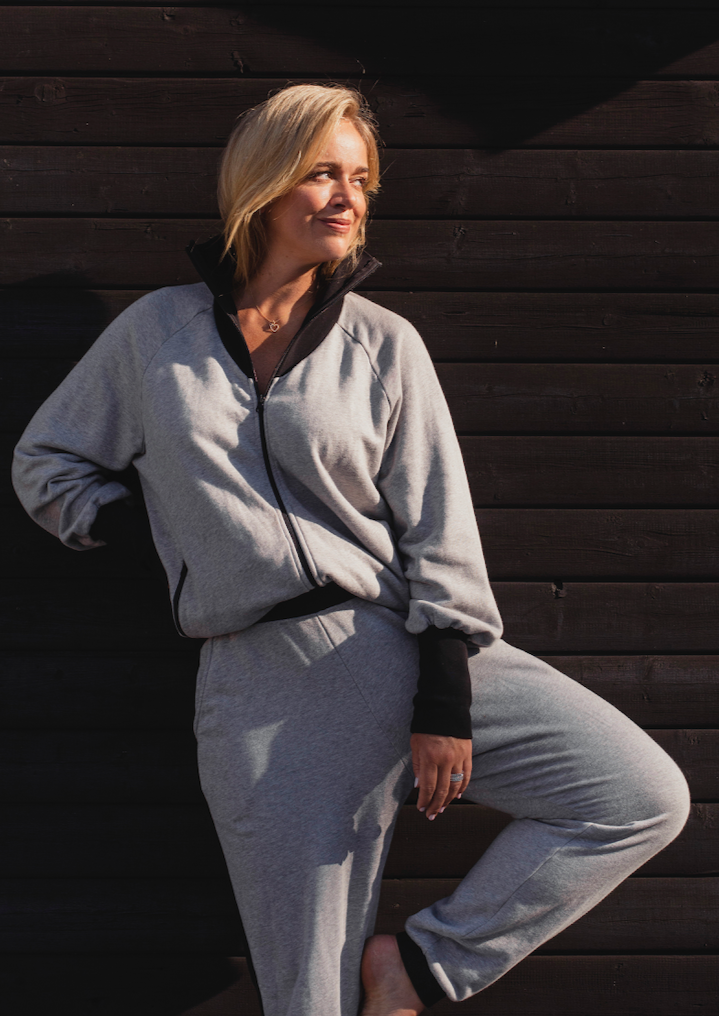 Classic Everyday Pants, Grey / Black