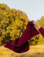 Merino Studio: Rib Scarf / Burgundy