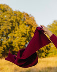 Merino Studio: Rib Scarf / Burgundy