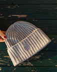 Merino Studio: Rib Beanie / Classic Grey