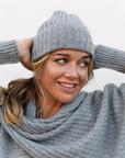 Merino Studio: Rib Beanie / Classic Grey