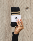 Perfect Crew Socks Stripe / Black Gold 2-pack