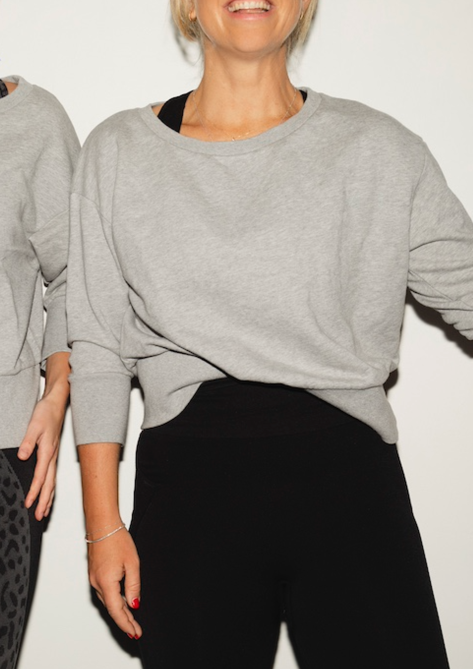 Crewneck Ballet Sweatshirt, Grey