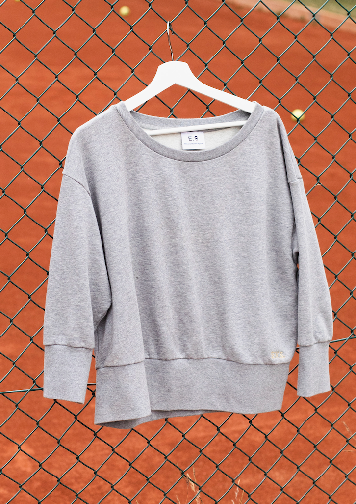 Crewneck Ballet Sweatshirt, Grey