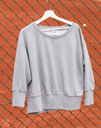 Crewneck Ballet Sweatshirt, Grey