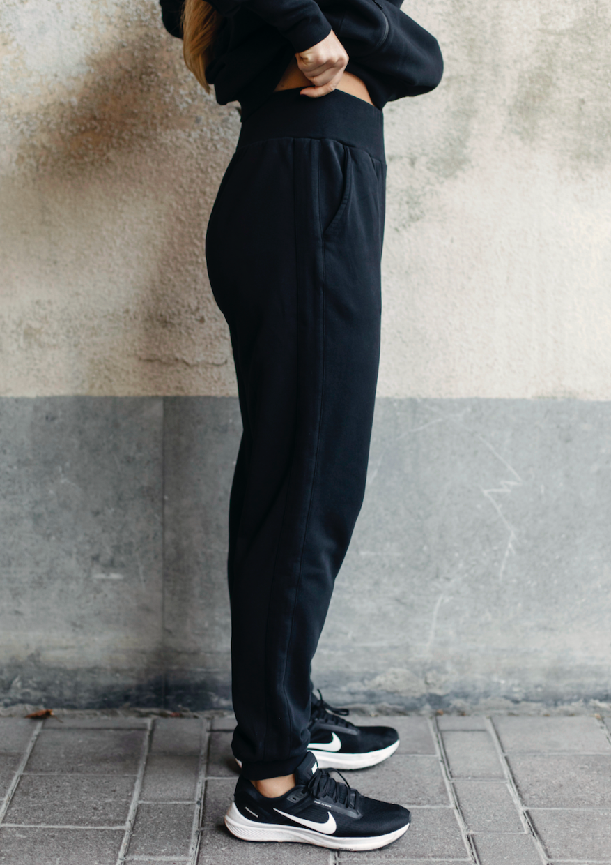 Classic Everyday Pants, Solid Black