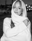 Marina Fine Hooded Scarf / Cream