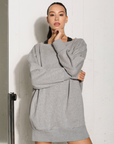 Relaxed Sweatshirt Dress / Grey