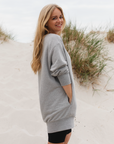 Relaxed Sweatshirt Dress / Grey