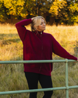 Merino Studio: Rib Bomber / Burgundy