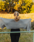 Merino Studio: Rib Scarf / Grå