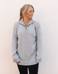 Merino Studio Half-Zip / Grey Melange