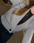 Merino Studio: Rib Cardigan / Classic Grey